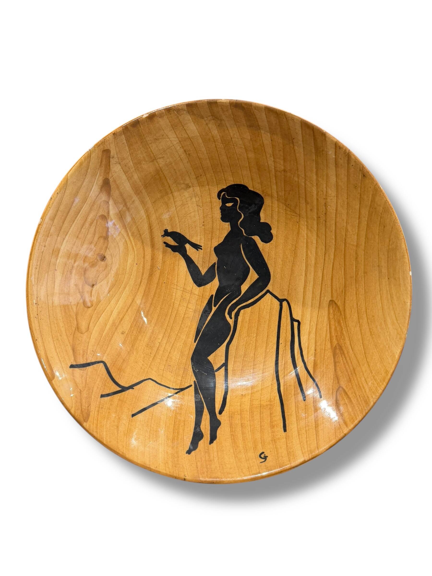 Important fruit bowl Grandjean Jourdan in Vallauris