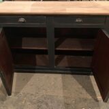 Black patinated mahogany buffet