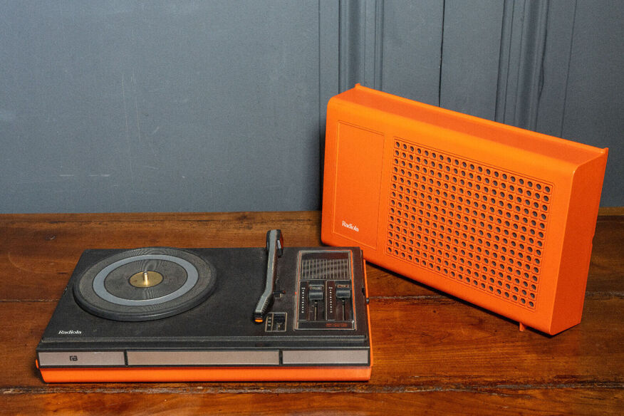 Radiola 523 record player orange | Selency