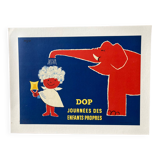 Affiche savignac années 50 dop lithographique non entoilée