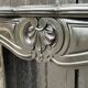 Louis XV style fireplace in black Belgian marble circa 1880