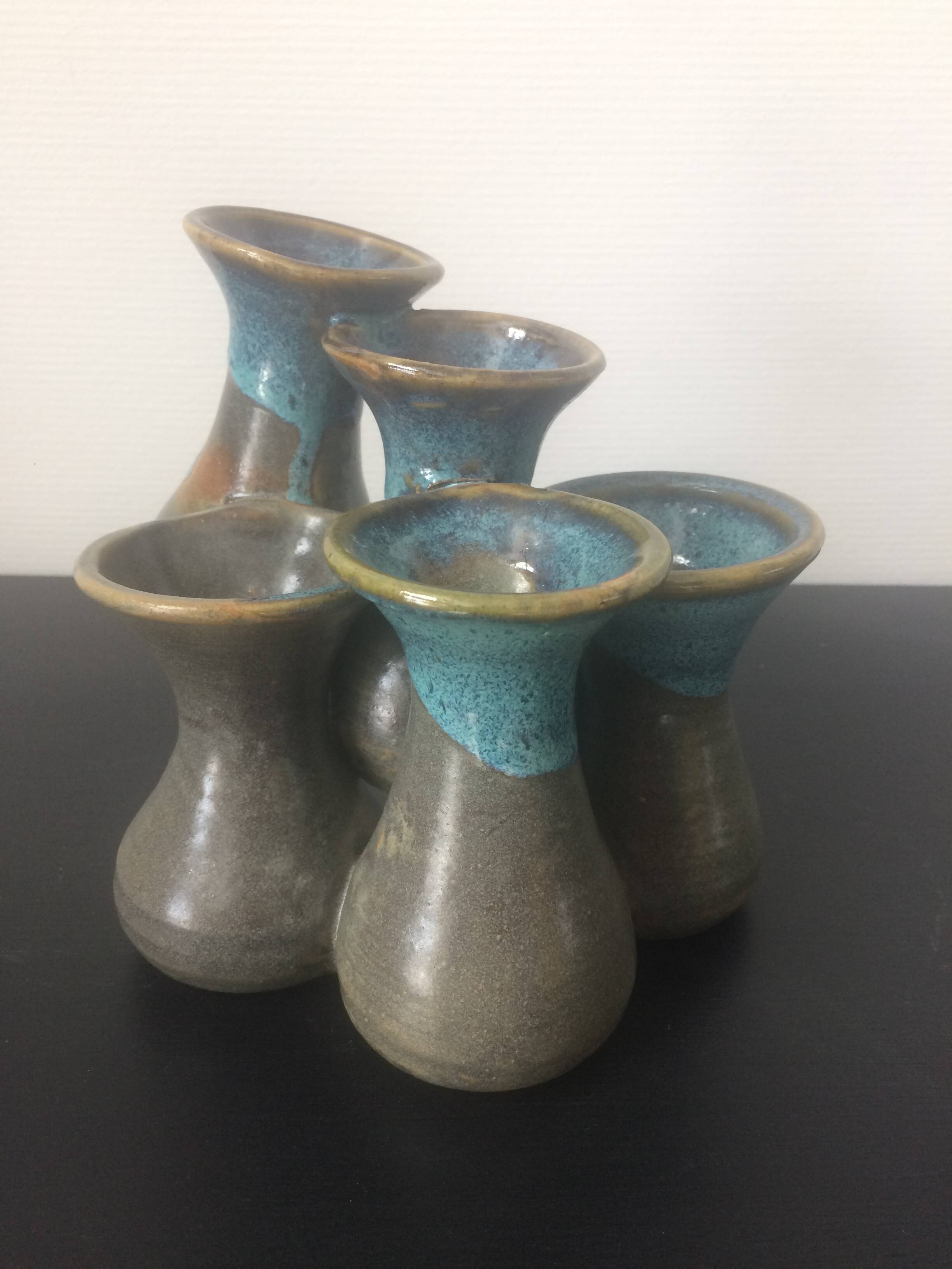 Ceramic vase signed Nika