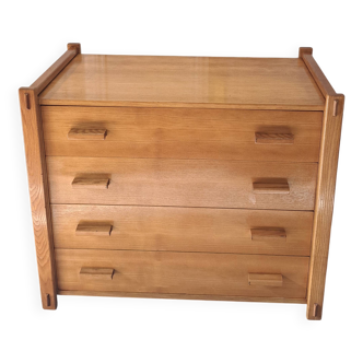 Commode en orme blond