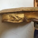 Console d'applique en bois doré