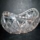 Coupe corbeille en cristal taillé saint-louis taille diamant forme gondole 1900