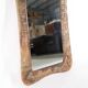 Grand miroir en cuir 