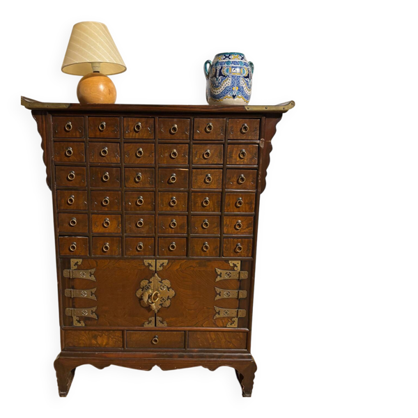 Meuble d’apothicaire chinois ancien - 36 tiroirs