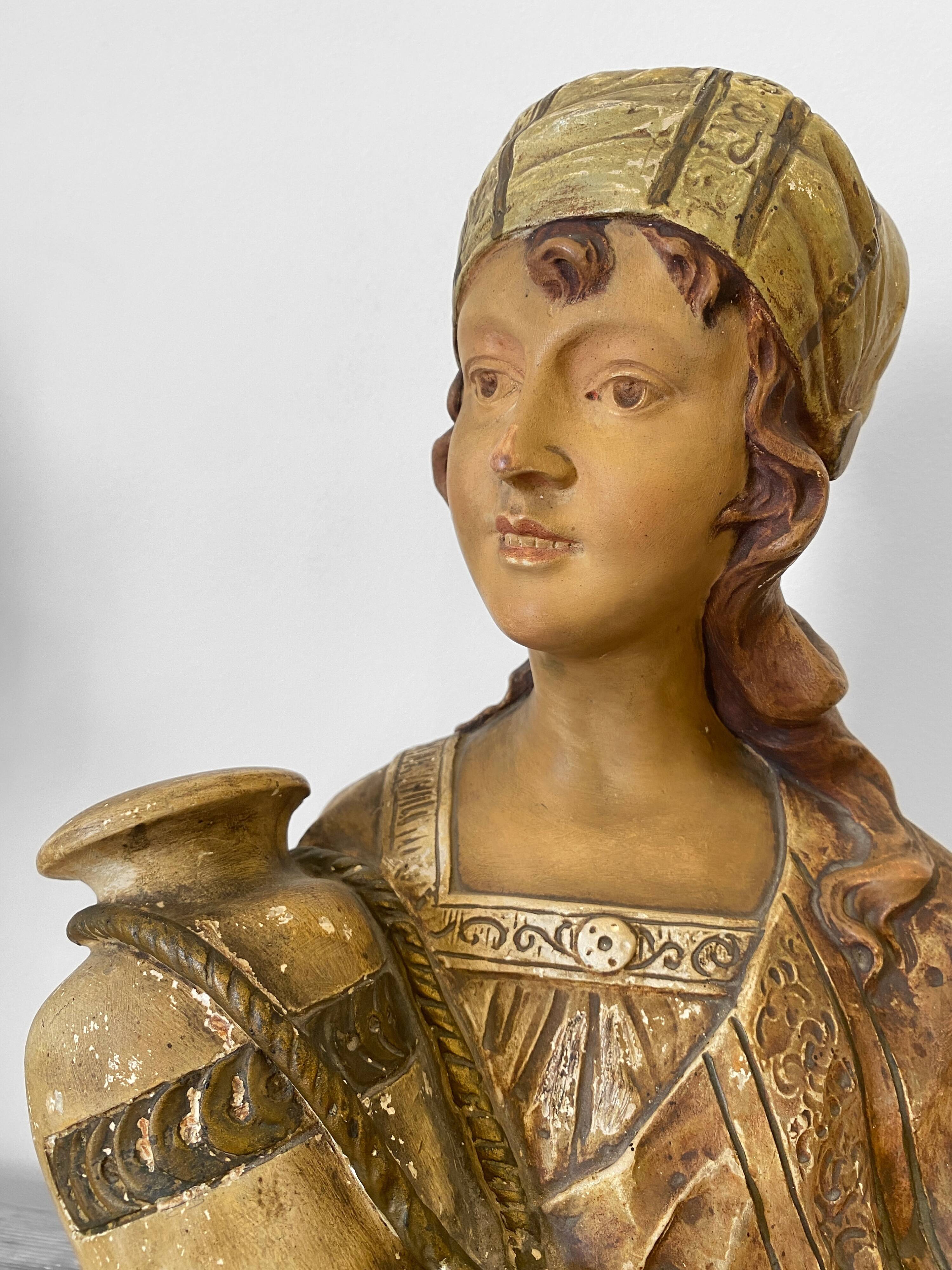 Bust of a Berber woman “Rebecca” in terracotta, Pirolli edition