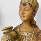 Bust of a Berber woman “Rebecca” in terracotta, Pirolli edition
