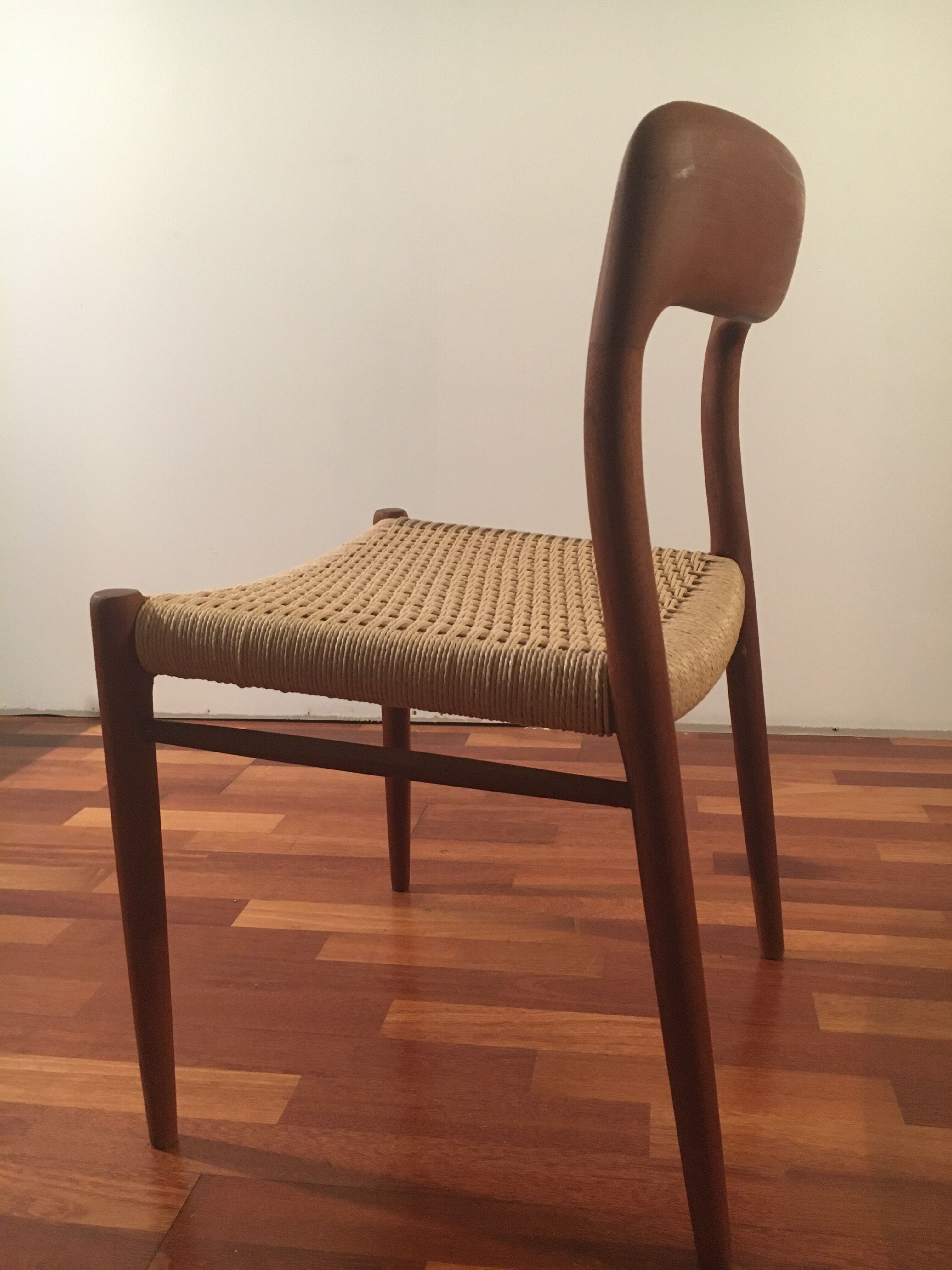 No.75 chairs & table by Niels Otto Muller for J.L. Mollers, 1950s