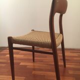 No.75 chairs & table by Niels Otto Muller for J.L. Mollers, 1950s