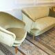 Organic Chair Danish Scandinavian years 50 / 60 ice green vintage