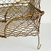 Bannettes empilables fil de laiton vintage