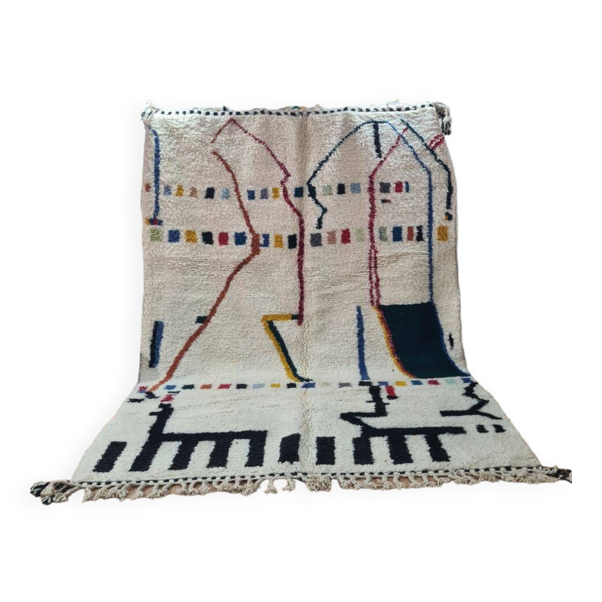 Handmade Beni Ouarain rug 300x200 cm