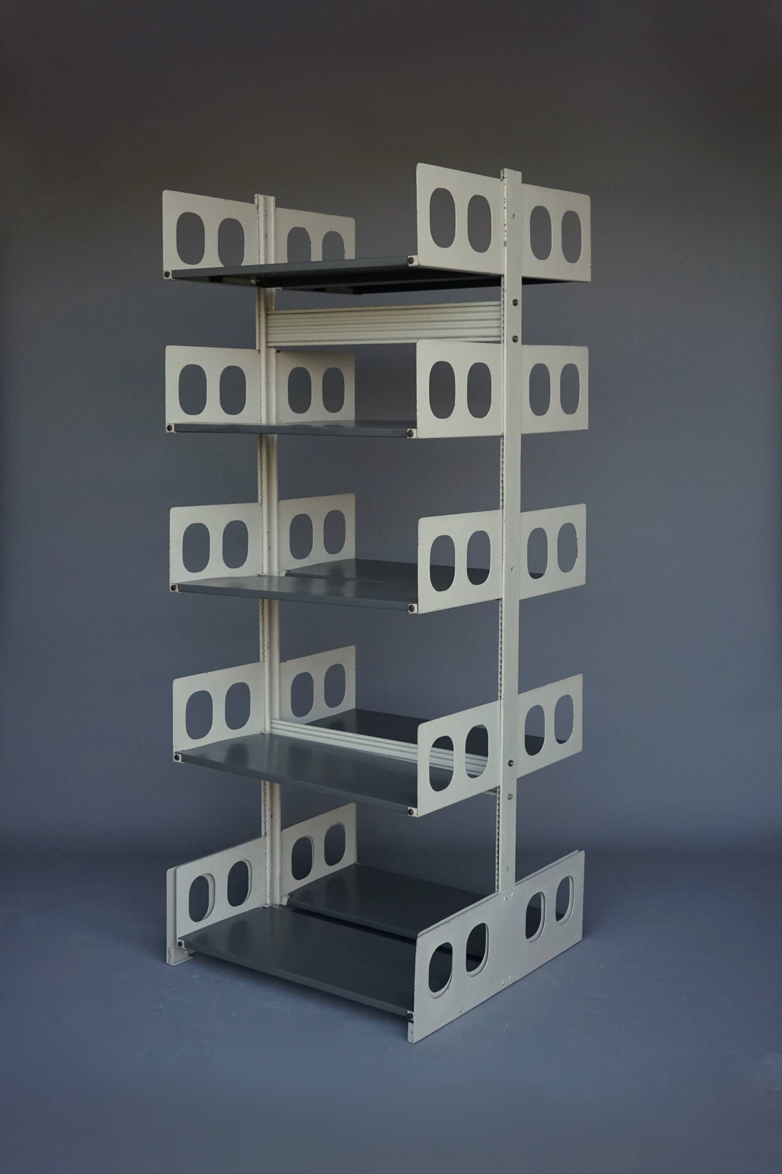 'Triennal' Industrial Shelving Unit from Lips Vago. 1950s