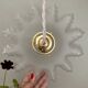Vintage frosted glass lampshade pendant light
