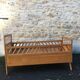 Lit enfant en bois pied compas