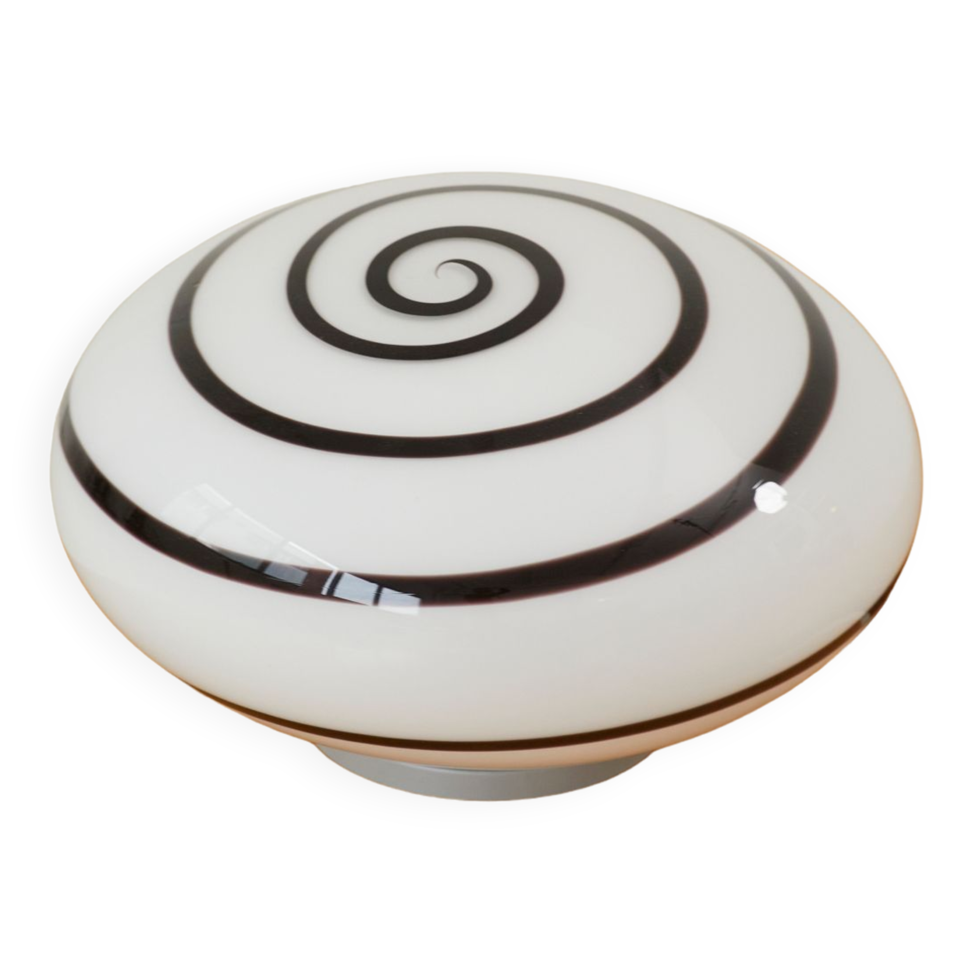 Glass lamp Swirl Zebra by Eglo vintage 80s/90s