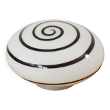 Glass lamp Swirl Zebra by Eglo vintage 80s/90s