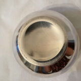 Silver metal bowl