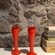 Pair of narrow-necked (or tulip-shaped) vases, 1970s