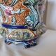 Antique ceramic macetero Barbotines Onnaing Siglo XIX Art Nouveau