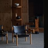 Set of Sirocco safari chairs by Arne Norell for Arne Norell AB, Sweden, 1960s.