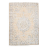 7x11 Pale Orange Beige Turkish Area Rug, 220x317Cm, SK 19012