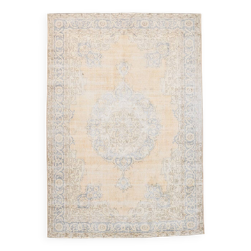 7x11 Pale Orange Beige Turkish Area Rug, 220x317Cm, SK 19012
