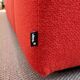 Vitra modular soft 5-seat sofa by Jasper Morrison in red Fabric