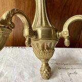 Pair of bronze wall lights