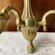 Pair of bronze wall lights