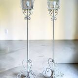 Wrought iron floor lamp (*2)