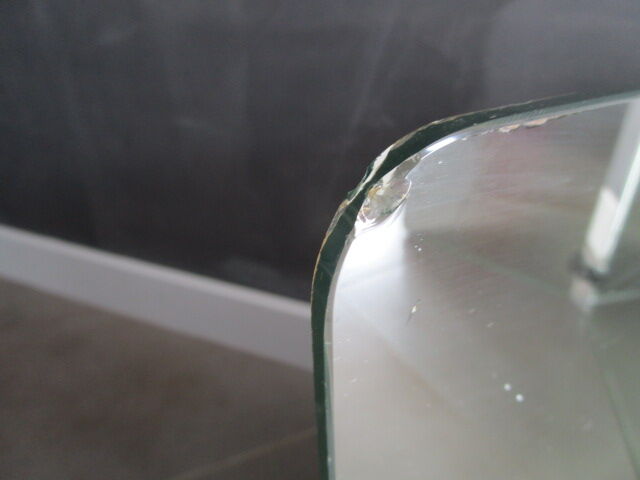 Old wall triptych mirror