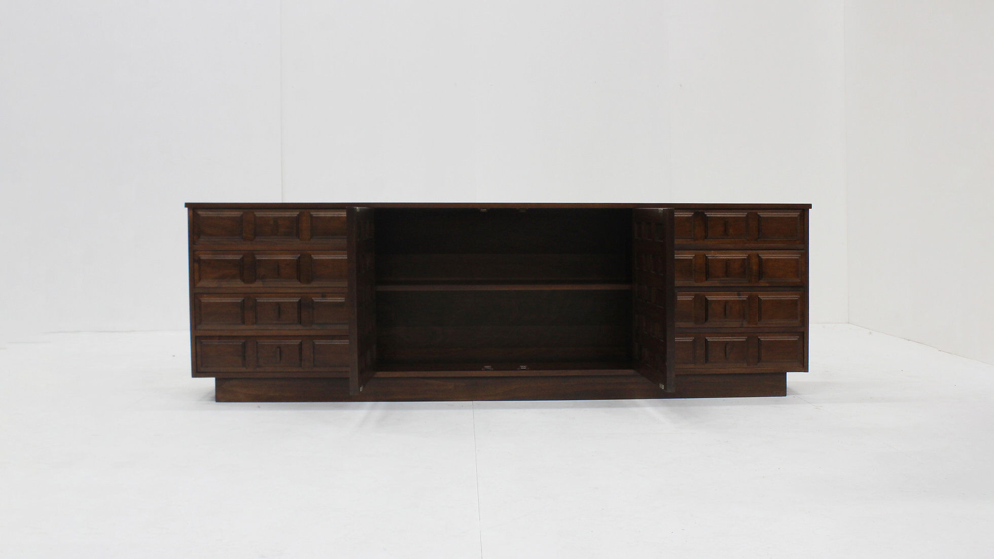 Spanish brutalist sideboard credenza