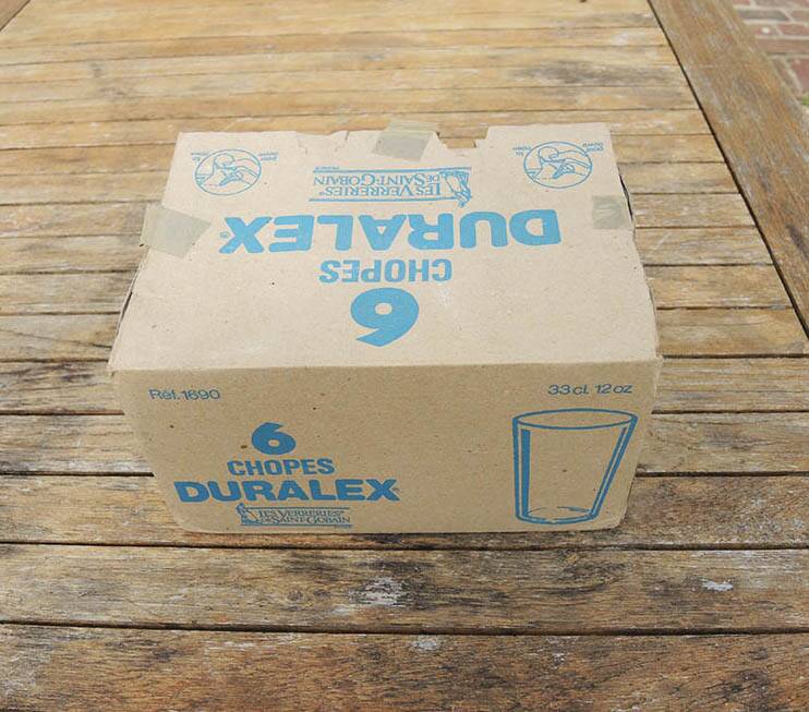 6 Mugs 33 CL Duralex in Transparent Glass Ref 1690