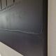 Minimalist monochrome abstract painting in black