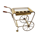 Brass and glass dessert