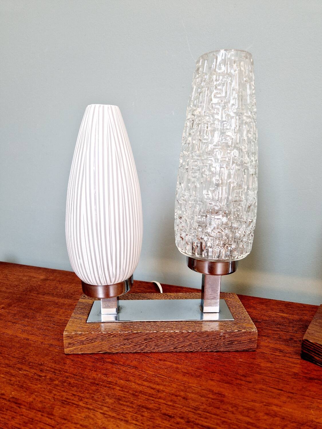 Pair of Mid-century bedside lamps, 1950s-60s