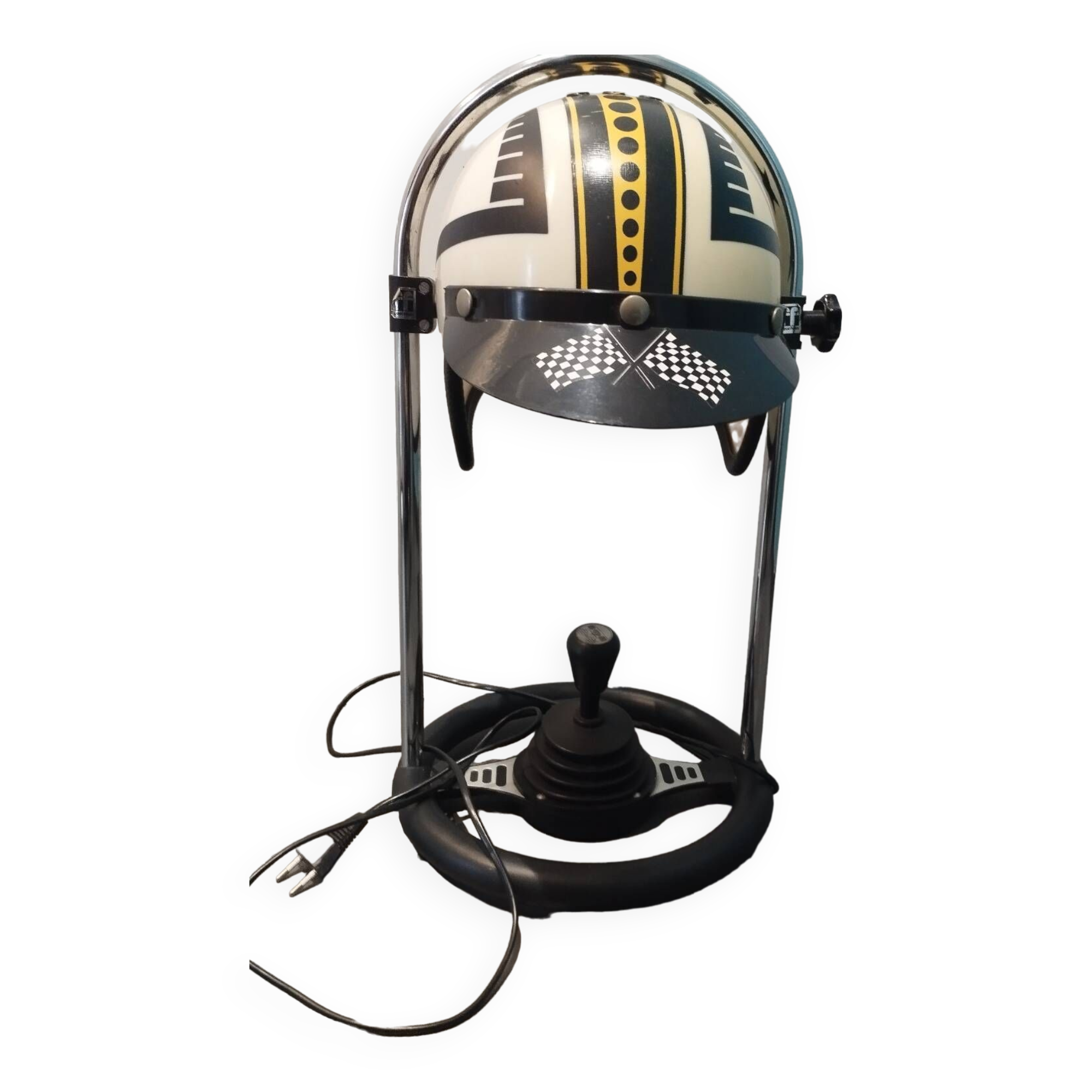Old automobile design helmet lamp 1980