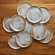 10 dessert plates in sandstone from the vintage 70s marsh