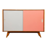 Commode rose et blanche par Jiri Jiroutek, modèle U-452 vers 1960
