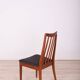 Chaises de salle à manger vintage en teck et tissu par Leslie Dandy pour G-Plan, années 1960, lot de 4