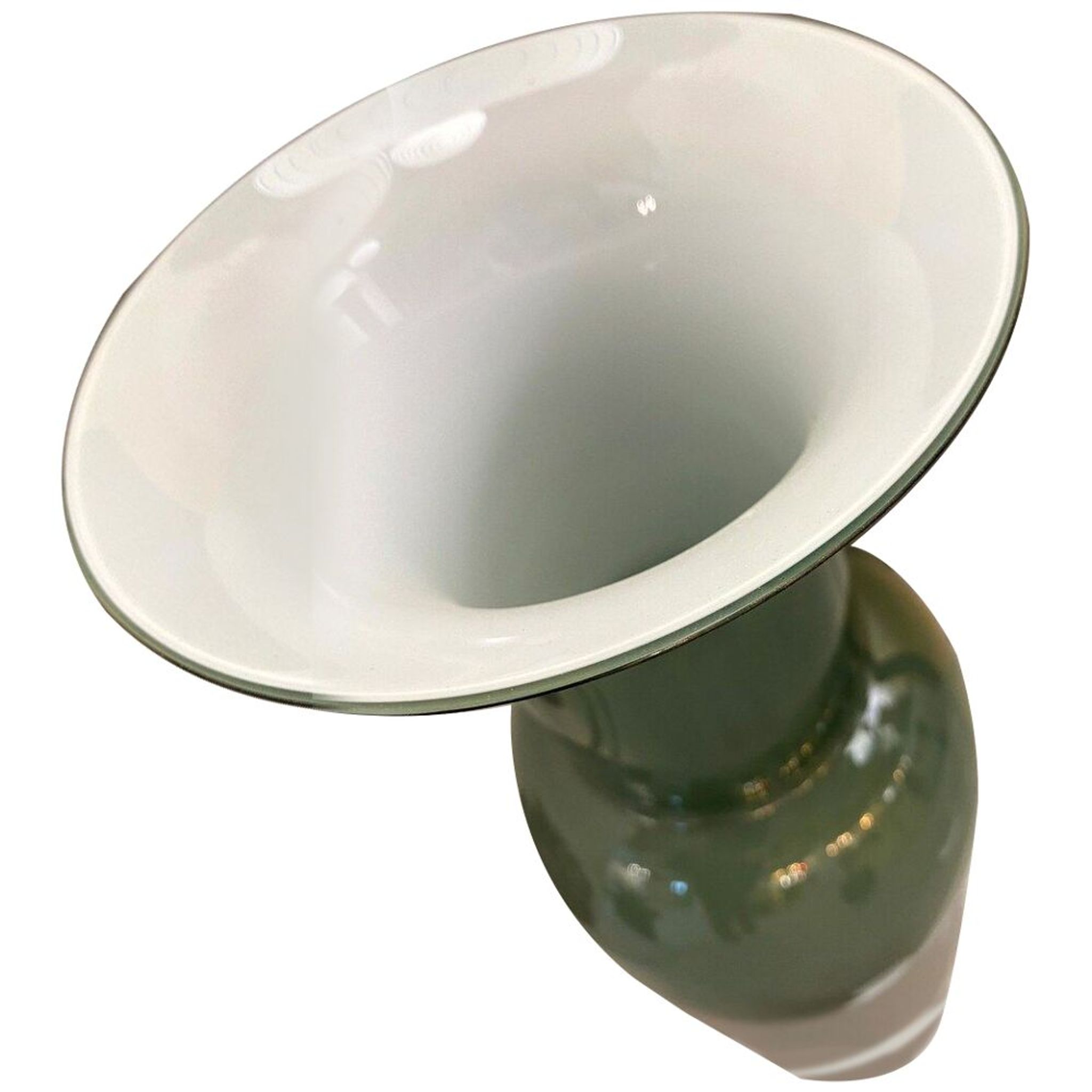 Contemporary vase murano glass multicolored