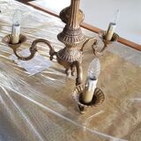 Golden bronze chandelier