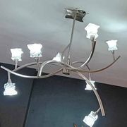 Lustre 8 bras Salomon, années 1980