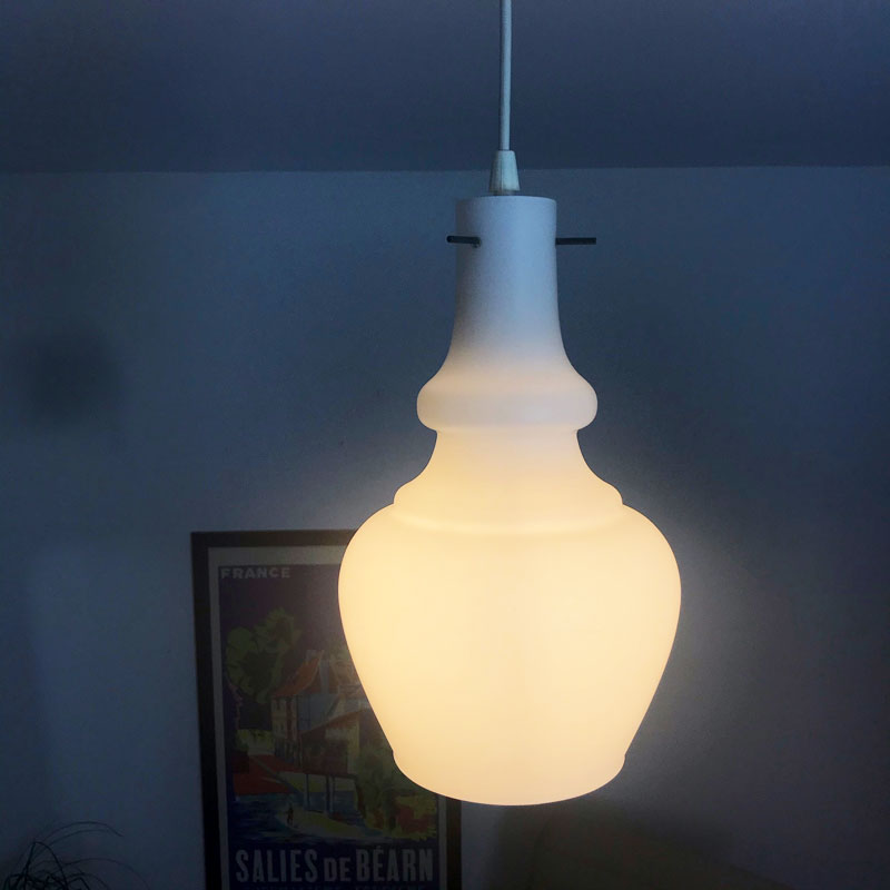 Opaline pendant light
