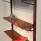 Vintage Scandinavian wall library in teak "Lisbet"