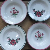 Set of 4 mixed porcelain soup plates from HBCM and Digoin 2008106