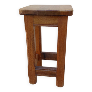 ancien tabouret en chêne